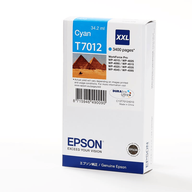 Epson Tinta T7012 / C13T70124010 Cyan XXL