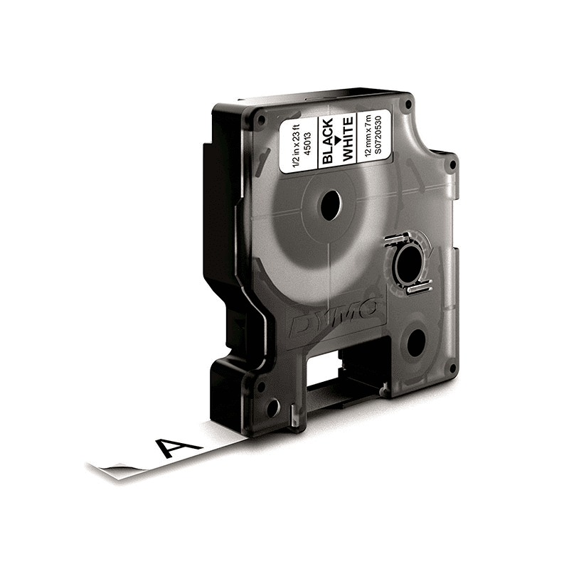 Dymo Cinta 45013 / S0720530 Negro sobre Blanco