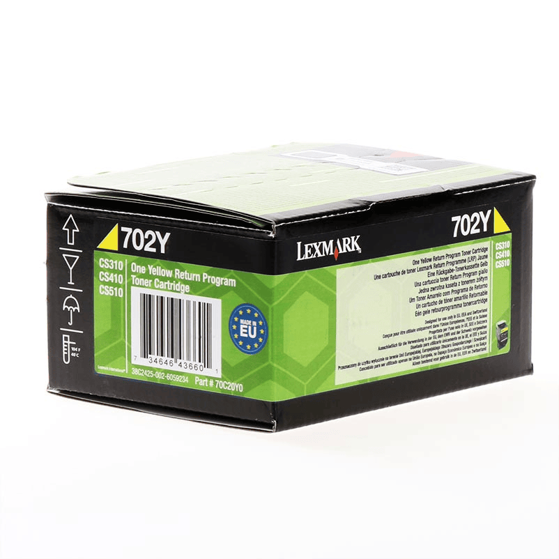 Lexmark Tóner 702Y / 70C20Y0 Amarillo