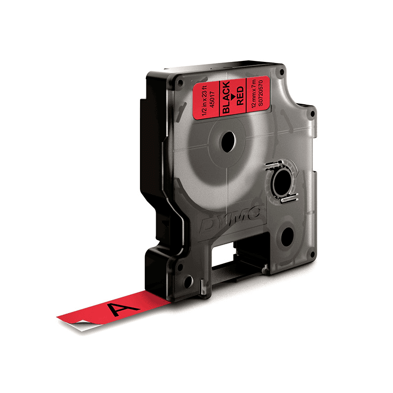 Dymo Cinta 45017 / S0720570 Negro sobre Rojo